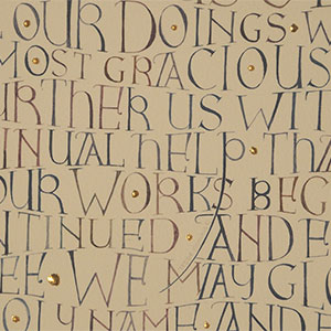 Naval calligraphy detail